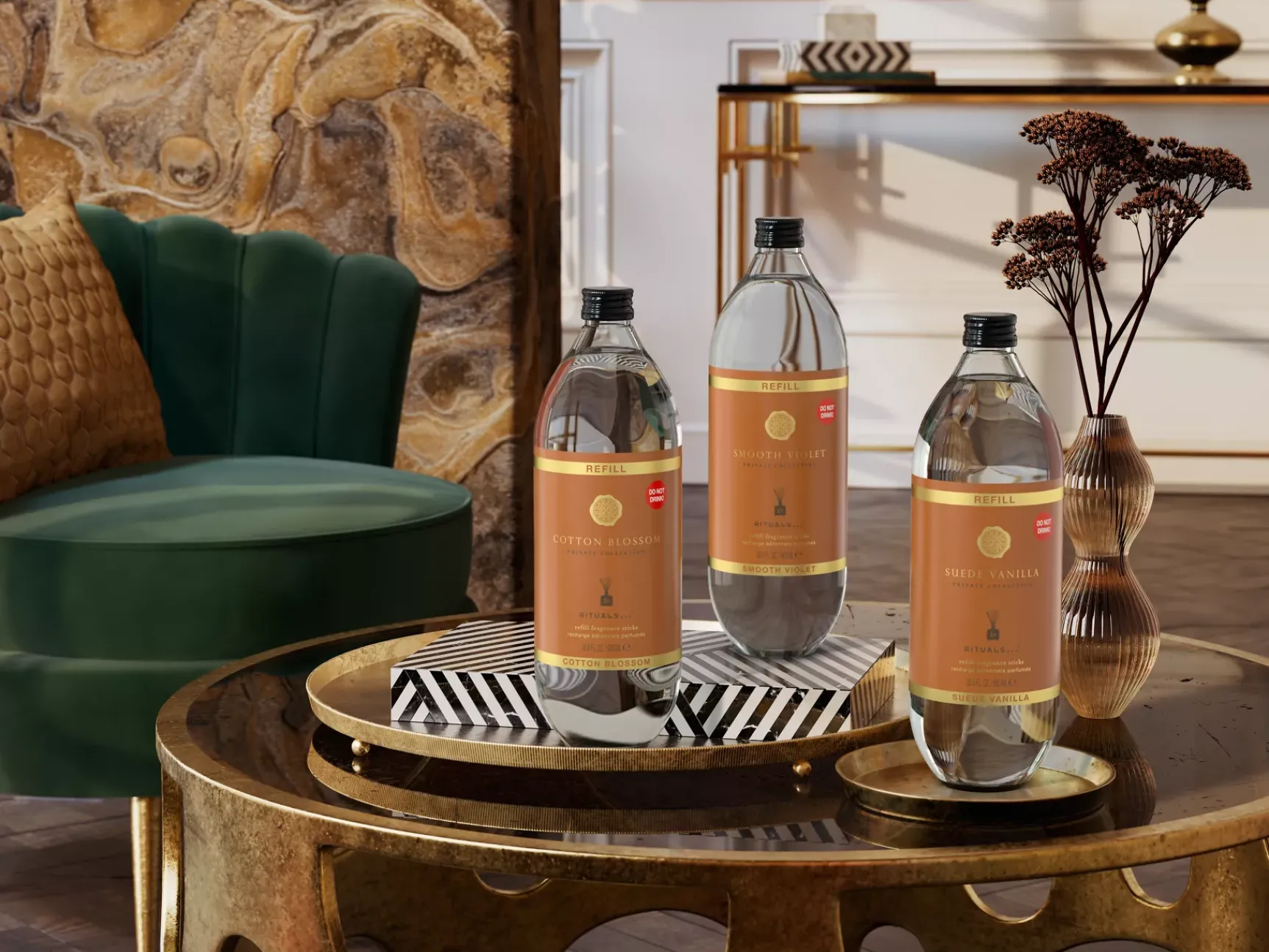 New Rituals Smooth Violet Refill Fragrance Sticks